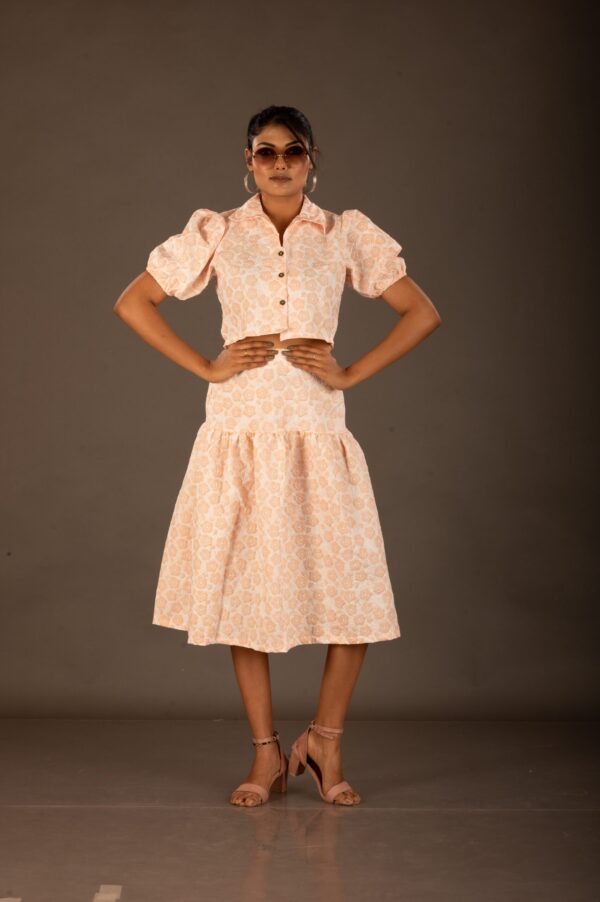 Imported fabric, skirt& top set, the skirt is elasticated. It's a perfect day/eve out wear with summer shades. - Image 2