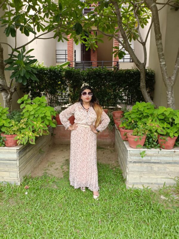 Animal Print pleated dress - Image 2